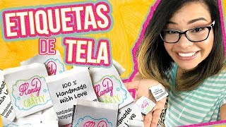 ¿Cómo hacer ETIQUETAS DE TELA  Orden de ALIEXPRESS [upl. by Yelserp]