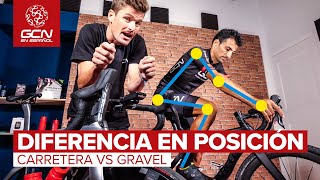 Gravel VS Carretera  Diferencia en las POSICIONES de cada Bici [upl. by Palla]