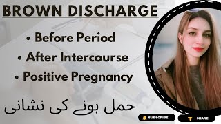 brown discharge before period  brown discharge kyu hota hai  mommy expertise [upl. by Holleran]