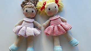 Boneca Eloá Amigurumi  Parte 1  Corpinho [upl. by Norda]