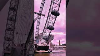 London Eye Ferris Wheel TIME LAPSE 🤞 shorts london londoneye ferriswheel londonlife [upl. by Johna]