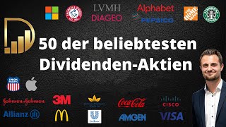 50 der beliebtesten DividendenAktien im Check [upl. by Parette]