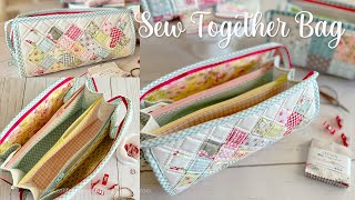 Sew Together Bag Tutorial MultiZipper Pouch [upl. by Sou]