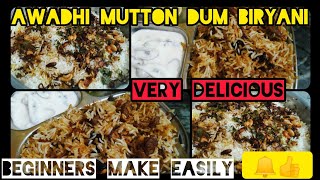 Awadhi BIRYANI masala very tasty  layers biryani recipe  muttonbiriyani [upl. by Toogood138]