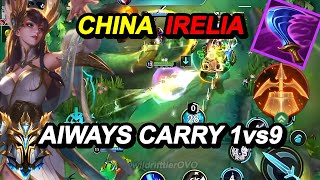 Wild Rift China Irelia Jungle  Sovereign 103LP Rank Gameplay  Divine Sword Irelia Skin Build Rune [upl. by Kaliski194]