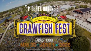 Michael Arnones 32nd Annual Crawfish Fest 2025 Preview Reel [upl. by Armillia939]