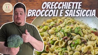 Orecchiette broccoli e salsiccia  Pasta mit Brokkoli und Italienischer Bratwurst [upl. by Abrahams]