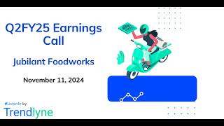 Jubilant Foodworks Earnings Call for Q2FY25 [upl. by Marco]