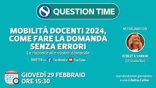 Mobilità docenti 2024 come fare la domanda senza errori [upl. by Nyrad664]