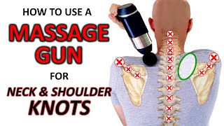 How to Use a Massage Gun to Loosen Tight Neck amp Shoulders [upl. by Emsoc]