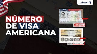 ¿Cuál es el NÚMERO de la VISA AMERICANA [upl. by Wane]