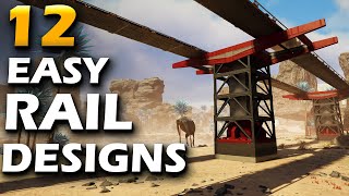 Easy Satisfactory Rail Designs To Make Your Factories Look Great [upl. by Ahseital558]