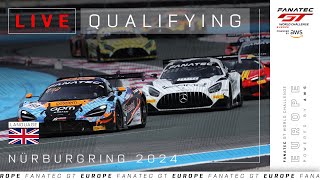 LIVE  Qualifying  Nürburgring  Fanatec GT Europe 2024 English [upl. by Michele347]