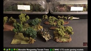 🌳🚜🌿 Movable Wargaming Terrain Orchard Trees 🌲🌿WW2 172 scale gaming models Nimrod tank diorama 🌱🚜🌳 [upl. by Margeaux]