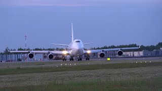 Boeing 7474B5F Kalitta Air take off from EPRZ RzeszówJasionka [upl. by Noterb400]