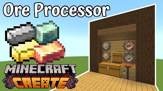 Minecraft  Create Mod  Super Efficient Ore Processor Farm [upl. by Adieren]