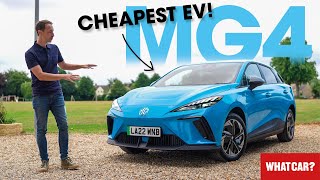 NEW MG4 review – the CHEAPEST and BEST electric car you can buy  What Car [upl. by Barbarese303]