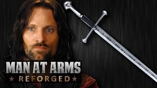 Aragorns Narsil  Andúril Lord of the Rings  MAN AT ARMS REFORGED [upl. by Ahcsas350]