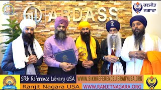 Kavisar Jatha Bhai Mehal Singh Ji Chandigarh Visits Ranjit Nagara USA amp Sikh Reference Library USA [upl. by Anelrad276]