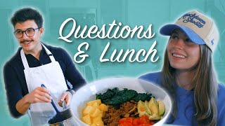 Questions amp Lunch With My Girlfriend  Cooking With Bradley [upl. by Ayekram256]