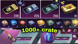 1000 FREE crate opening  225 premium amp 225 classic crate  new premium crate opening pubg mobile [upl. by Fedirko]