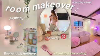 EXTREME ROOM MAKEOVER  TOUR 2023 aesteticpinterest inspired [upl. by Suoivatram710]