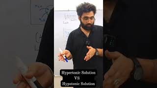 Hypertonic Solution VS Hypotonic Solution chemistry science [upl. by Niar534]