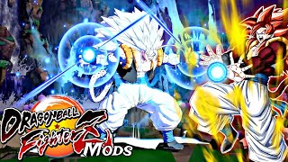 DBFZ MODS  Gogeta SSJ5 Mod Vs Gogeta SSJ4  SuperComboAttack  Dramatic Finish  dbzfighterz [upl. by Nivrac667]