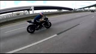 Motorcycle Wobble Save at 130MPH [upl. by Eirdua]