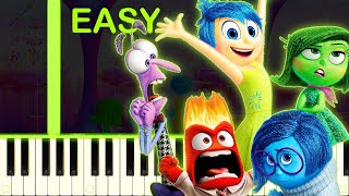 INSIDE OUT THEME  EASY Piano Tutorial [upl. by Ulrich]