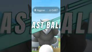 Aggron vs Last ball 🤯  Mega Aggron raid pokemon go anime [upl. by Laon]