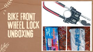 Znee Smart Bike Front Shocker Lock Wheel Lock Unboxing  Bike Lock Unboxing bikelock wheellock [upl. by Malva896]