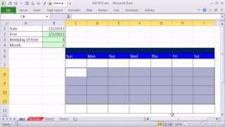 Excel Magic Trick 907 How To Make Excel Calendar 4 Examples [upl. by Aserehc]