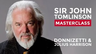 Sir John Tomlinson Vocal Masterclass at the Royal College of Music Donizetti and Julius Harrison [upl. by Nairbal]