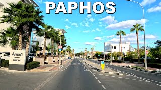 Early Morning drive around Paphos City in CYPRUS  4K 60fps [upl. by Nussbaum]