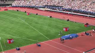 Keely Hodgkinson 800m World Lead and national record in London Diamond league 2024 stand view [upl. by Yrbua]