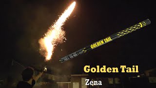 Golden tail  08 inch roman candle  Zena [upl. by Ezeerb853]