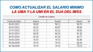 COMO SE ACTUALIZAN LOS SALARIOS EN EL SUA DEL IMSS 2024 [upl. by Enrobyalc939]