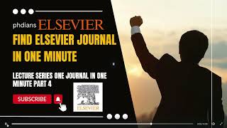 How to find Elsevier journal in one minute Lecture series elsevier journals manuscript Submit [upl. by Camile375]