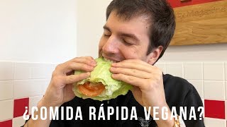 OPCIONES VEGANAS EN CADENAS DE COMIDA RÁPIDA  HolaJulen [upl. by Galvin]