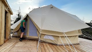 How NOT to Put Up a Tent  Off Grid Living Part 8 [upl. by Selemas79]