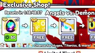 SPENDING 2250 ON DEMONS VS ANGELS PACK Pet Simulator 99 😇👿 [upl. by Ynnahc]