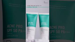 Light weight non sticky sunscreen formula for acne prone skin shorts dermatouch sunscreen [upl. by Atikel644]