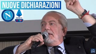 De Laurentiis a ruota libera 😮 Nuove dichiarazioni su Napoli ultras stadio Sky e nuova maglia [upl. by Sammy]