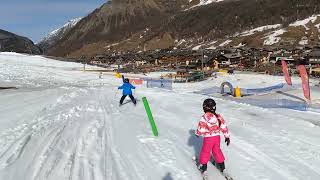 Family skiing in Livigno [upl. by Otrebireh591]