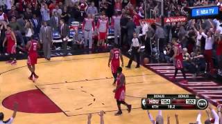 NBA playoff 2014 Rockets vs Trail Blazers Round 1 Game 4 Move 51 Mo Williams 3 pointer [upl. by Moia865]