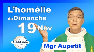 Évangile et homélie du Dimanche 19 Novembre  Avec Mgr Aupetit [upl. by Nylirak]