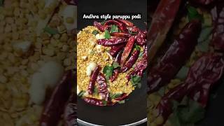 Andhra paruppu podi  paruppu podi recipe paruppu podi food shortsfeed shortvideo short howto [upl. by Levitt]