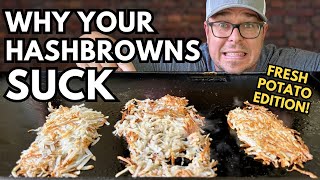 We TESTED 28 Different Ways to Make CRISPY Hash Browns  Hashbrowns for Beginners 101 [upl. by Nytsirk]