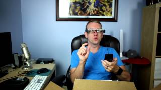 Epson Moverio BT200 Smart Glasses Unboxing and First Impressions [upl. by Euqinot]